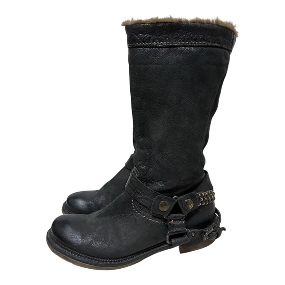 Pakros Shoes - Pakros - Blacker Leather Moto Boot - 36